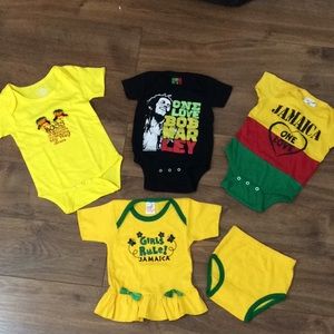 Baby Girl Jamaica Rompers